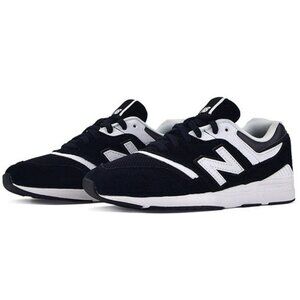 New Balance 697 Womens Sneakers Black & White Suede Size 9 US/7 UK/40.5 EU Class